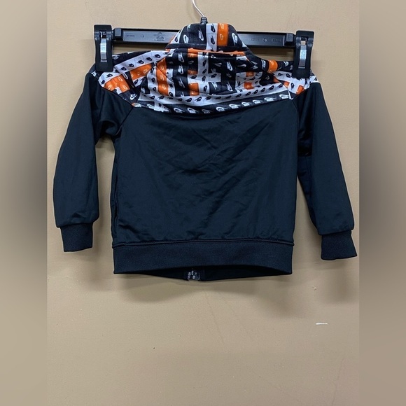 Nike Baby Track Jacket Black Orange Logo Size 24 Months - Picture 3 of 6